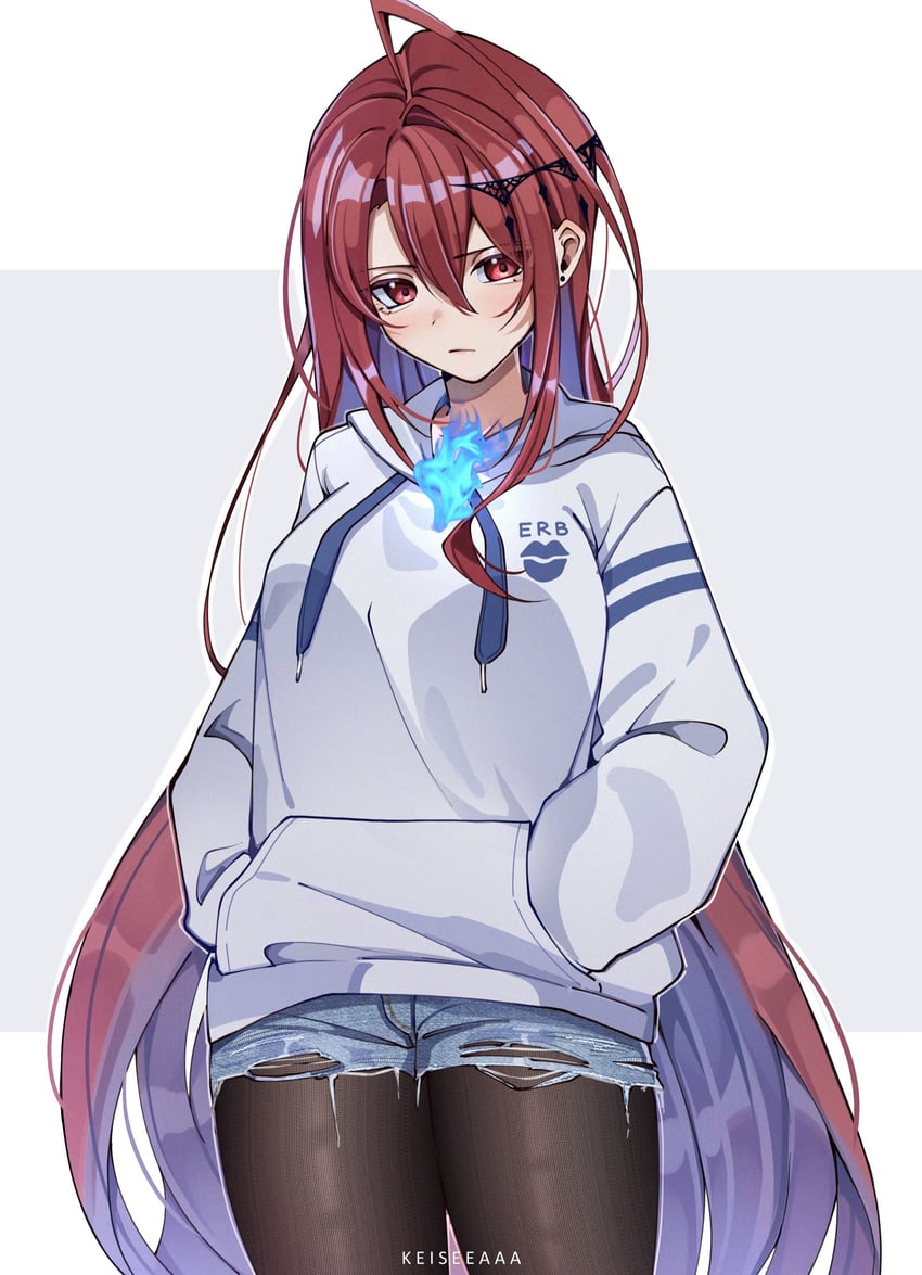 elizabeth rose bloodflame (hololive and 1 more) drawn by keisea