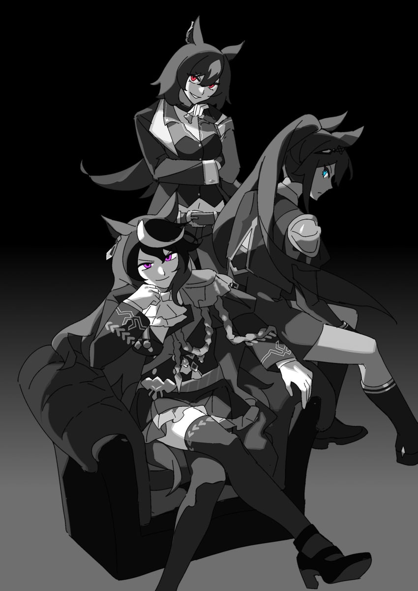 symboli rudolf, sirius symboli, and symboli kris s (umamusume) drawn by gocic