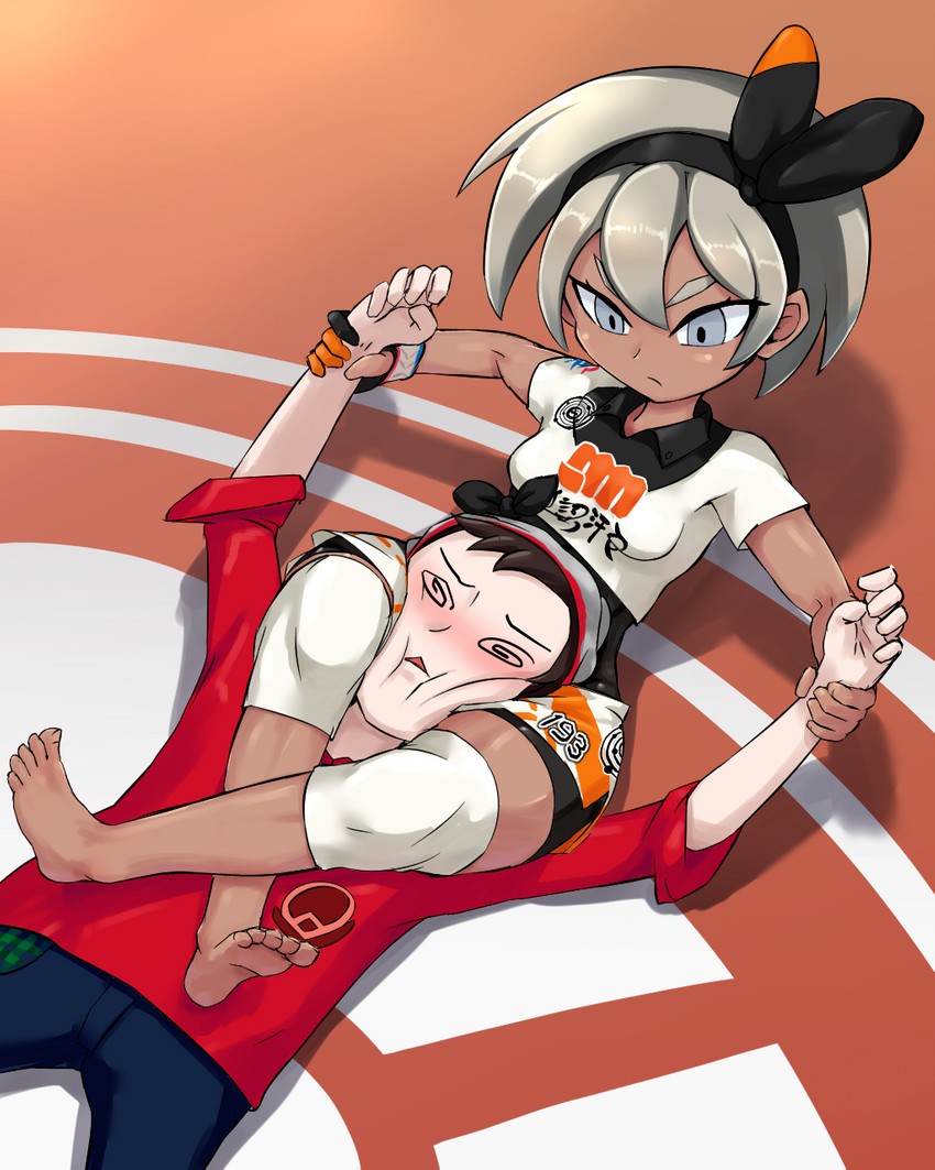 bea and victor (pokemon and 1 more) drawn by vampire_(artist)