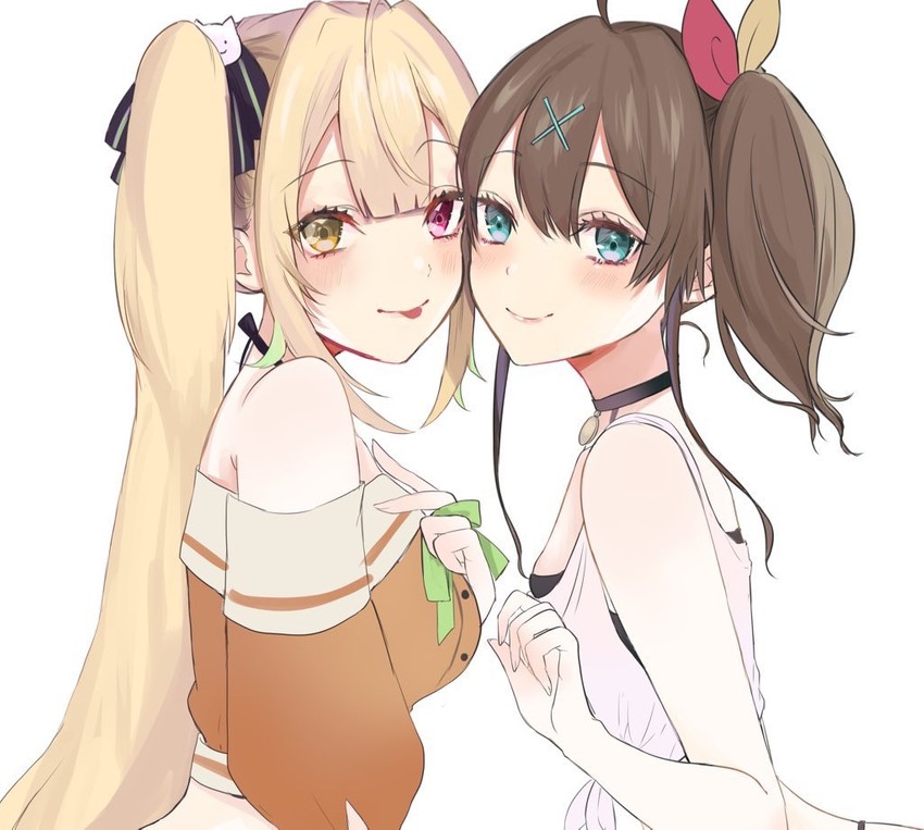 natsuiro matsuri and hoshikawa sara (hololive and 1 more) drawn by muimui_oioi