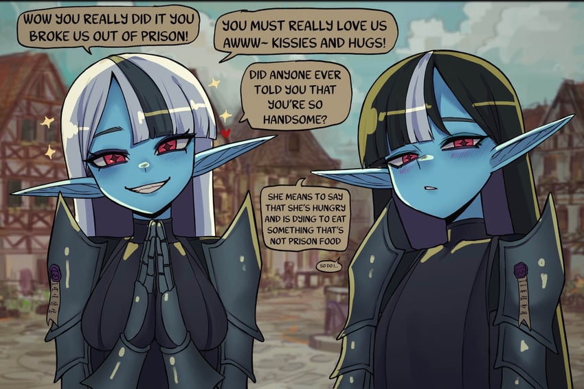selistro and selistra (original) drawn by basedbinkie
