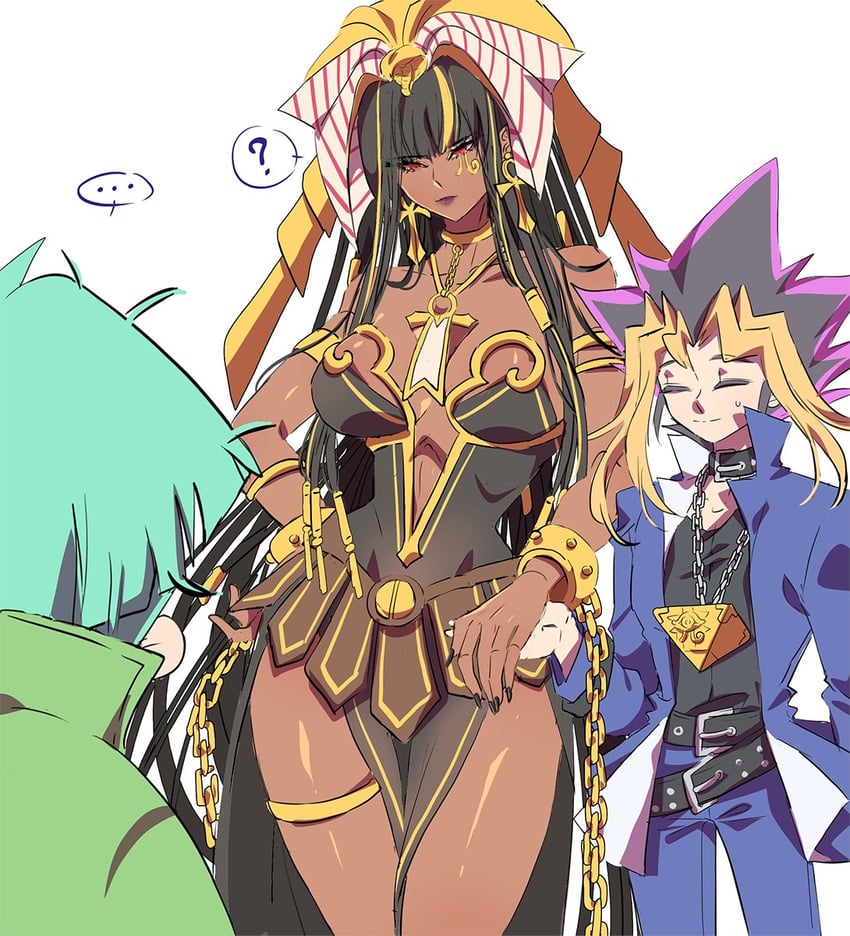 muto yugi, exodia the forbidden one, and insector haga (yu-gi-oh! and 1 more) drawn by zackpyo