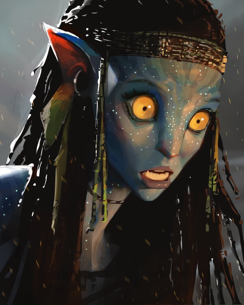 neytiri (james cameron's avatar and 1 more) drawn by sam_yang