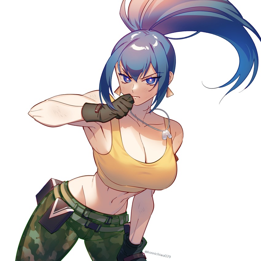 leona heidern (the king of fighters and 2 more) drawn by otoseto