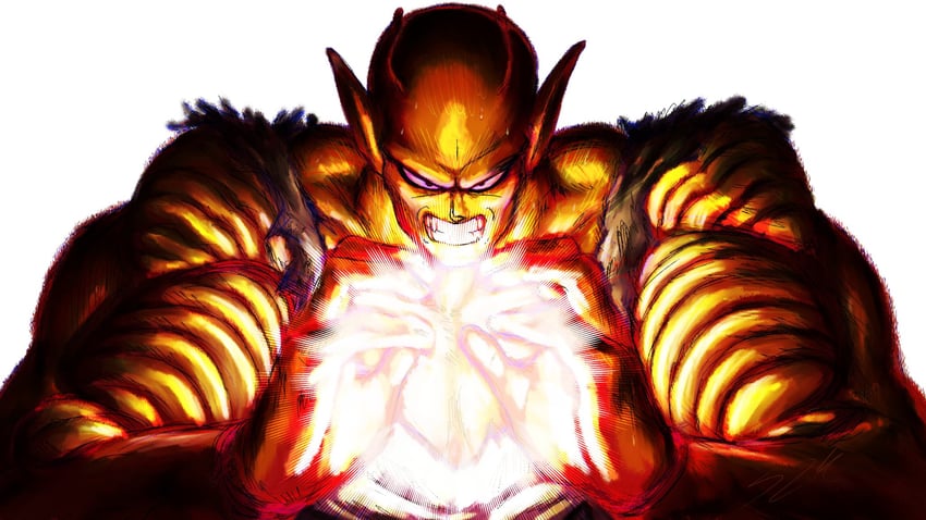 piccolo and orange piccolo (dragon ball and 2 more) drawn by sekora2000