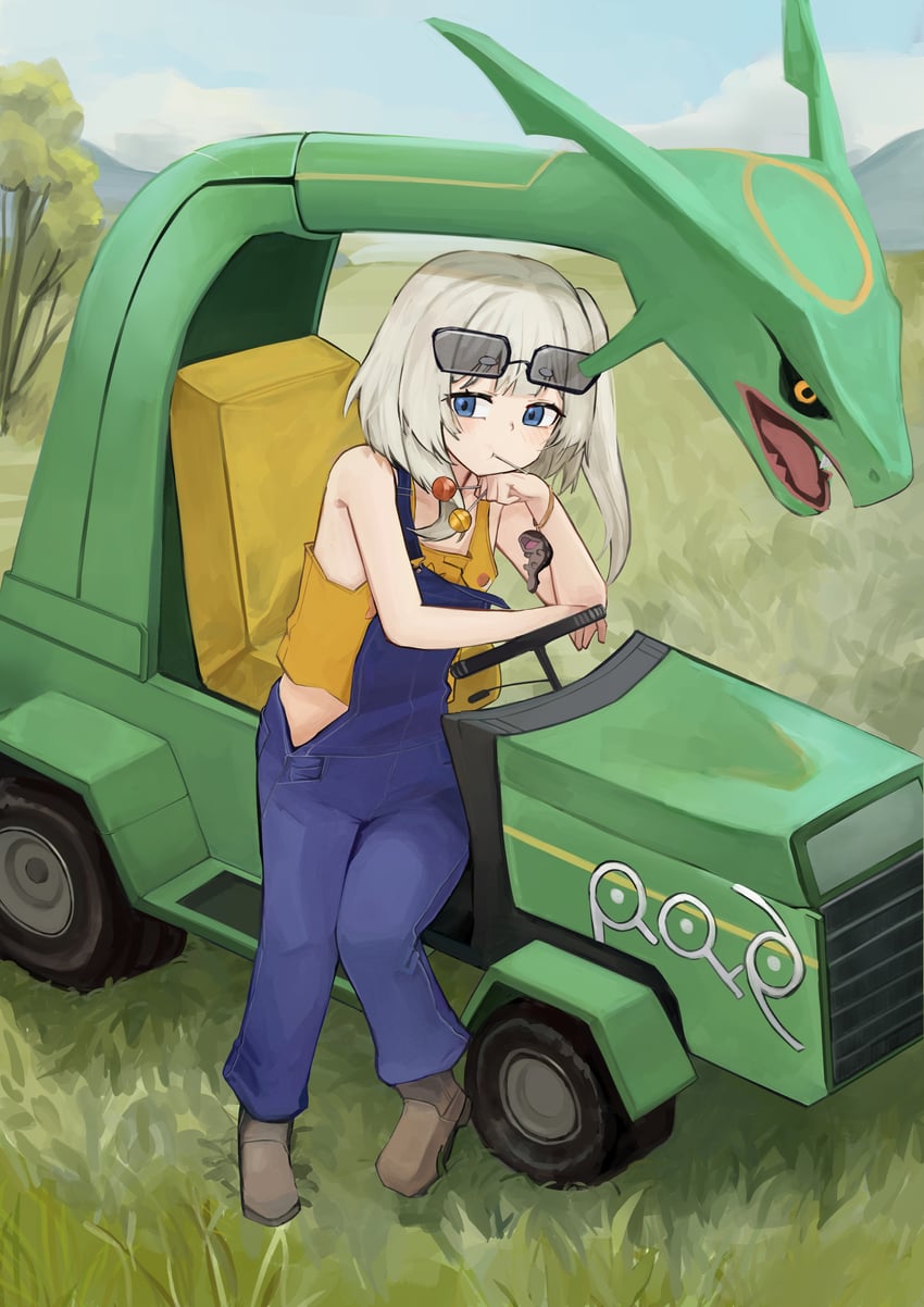 rayquaza, clodsire, unown, unown r, unown q, and 2 more (pokemon and 1 more) drawn by ok1teru