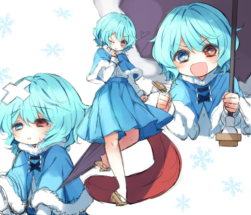 tatara kogasa (touhou and 1 more) drawn by piyokichi