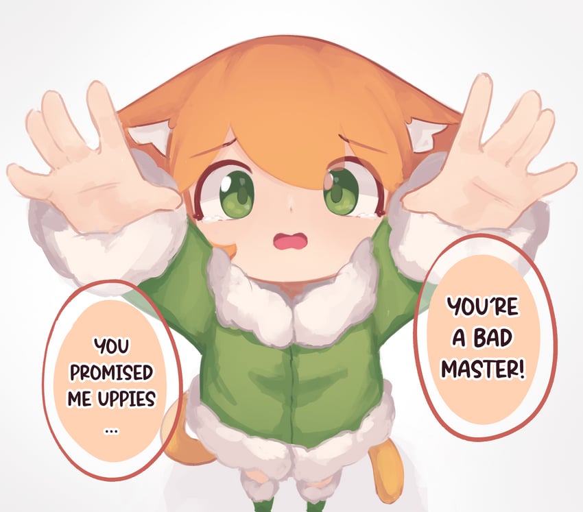 kanbaki's orange-haired catgirl (original) drawn by kanbaki
