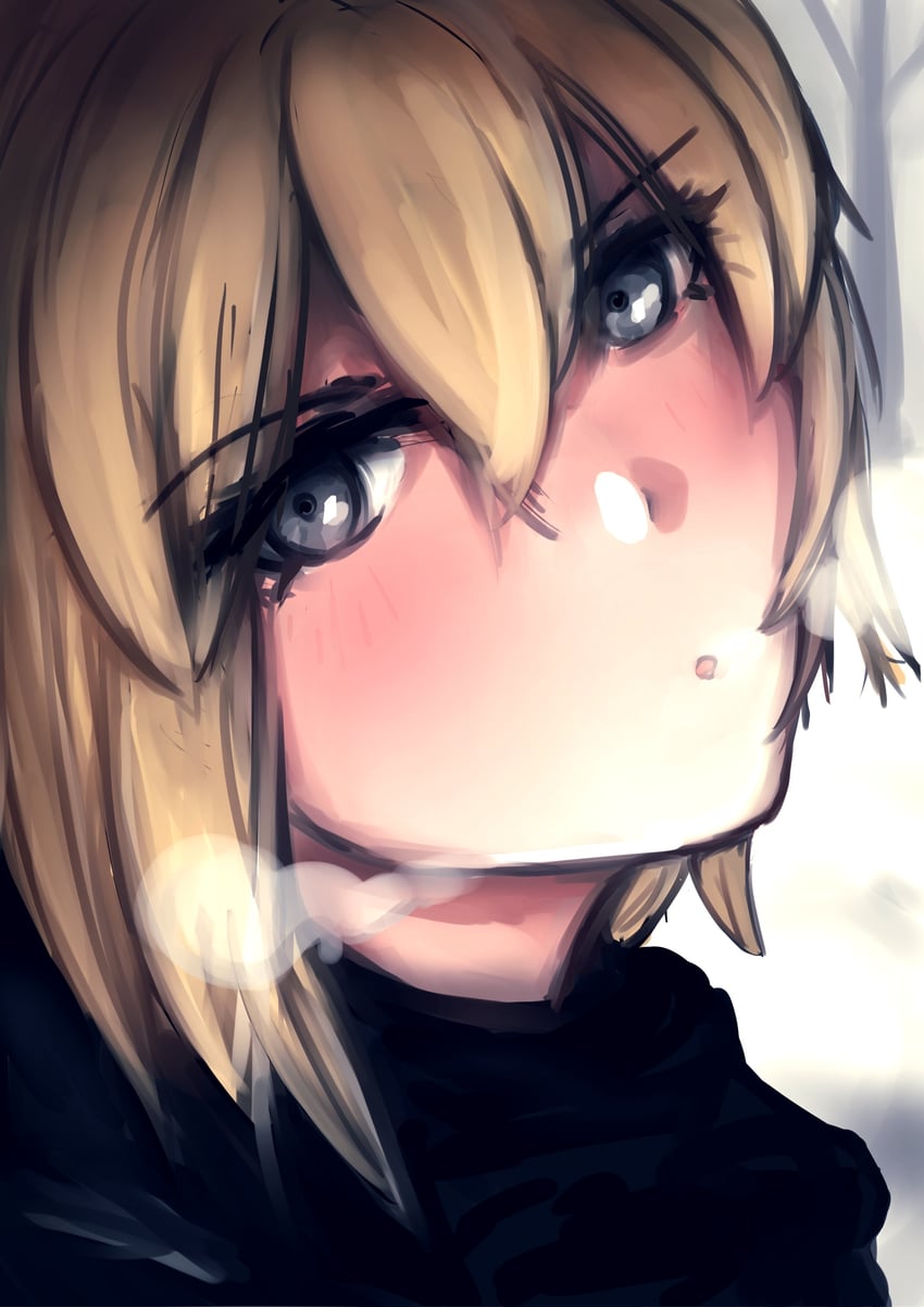 okita souji (fate and 2 more) drawn by nickfluff