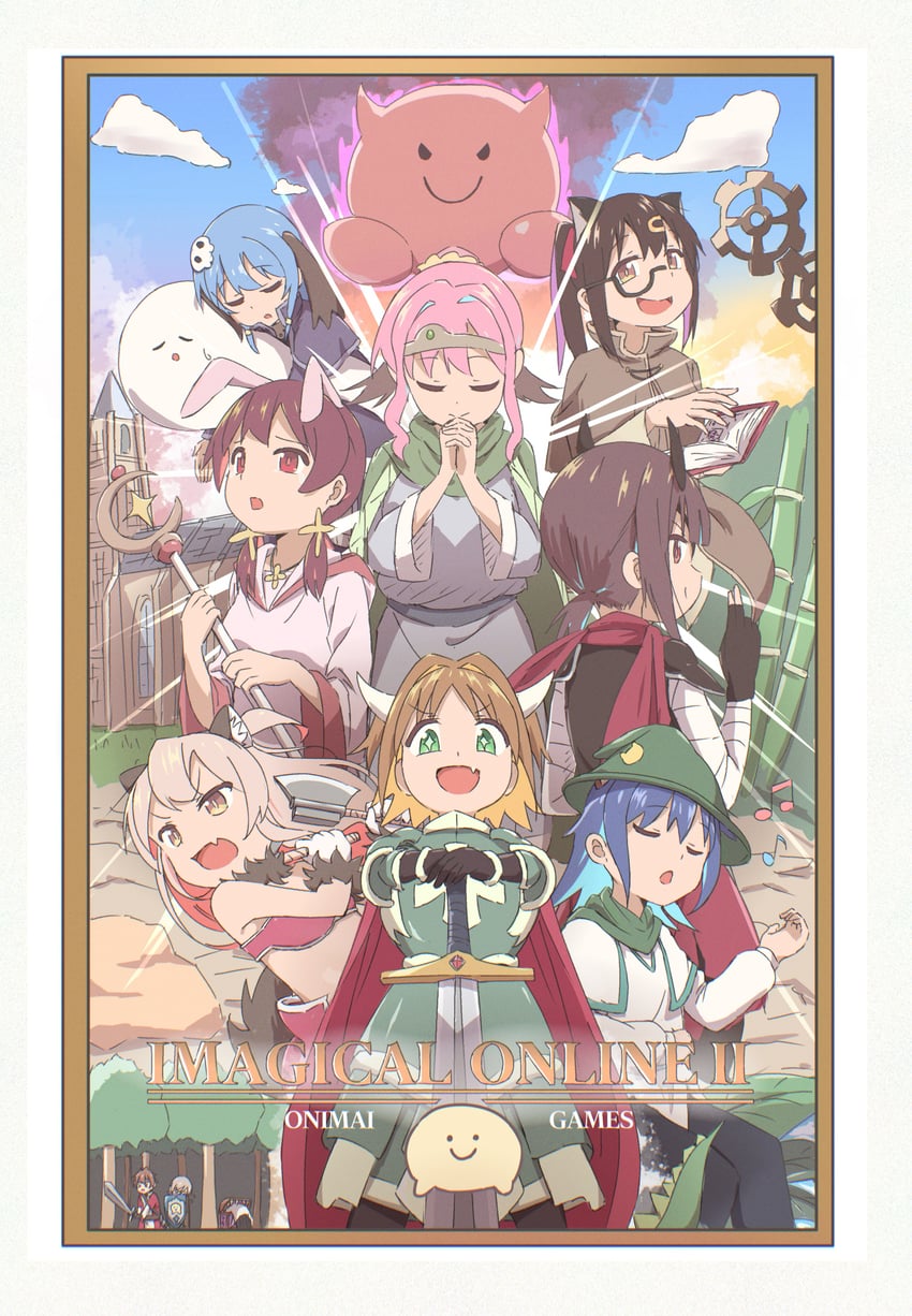 oyama mahiro, oyama mihari, hozuki momiji, oka asahi, murosaki miyo, and 5 more (onii-chan wa oshimai!) drawn by kaai_yuu