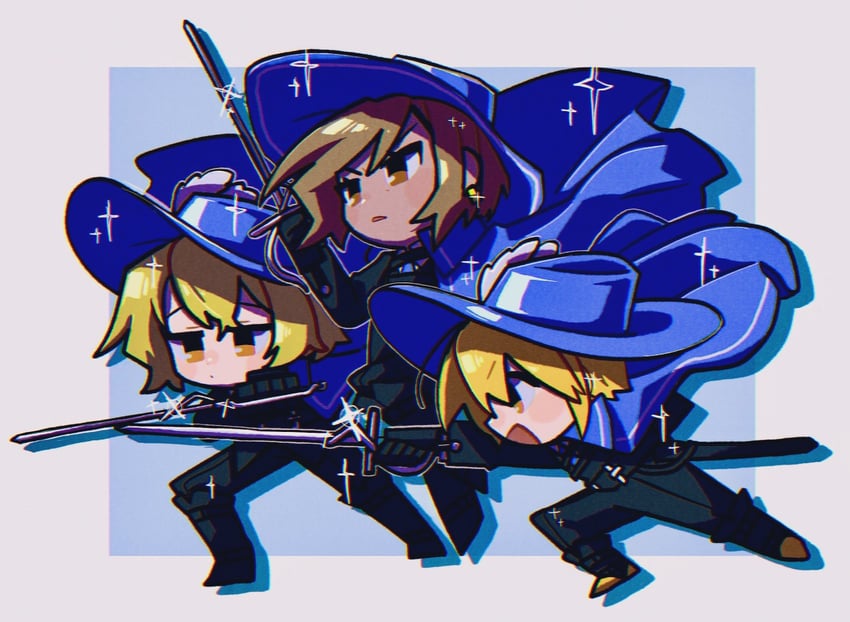 don quixote, sinclair, and outis (project moon and 1 more) drawn by nantekottawo!!