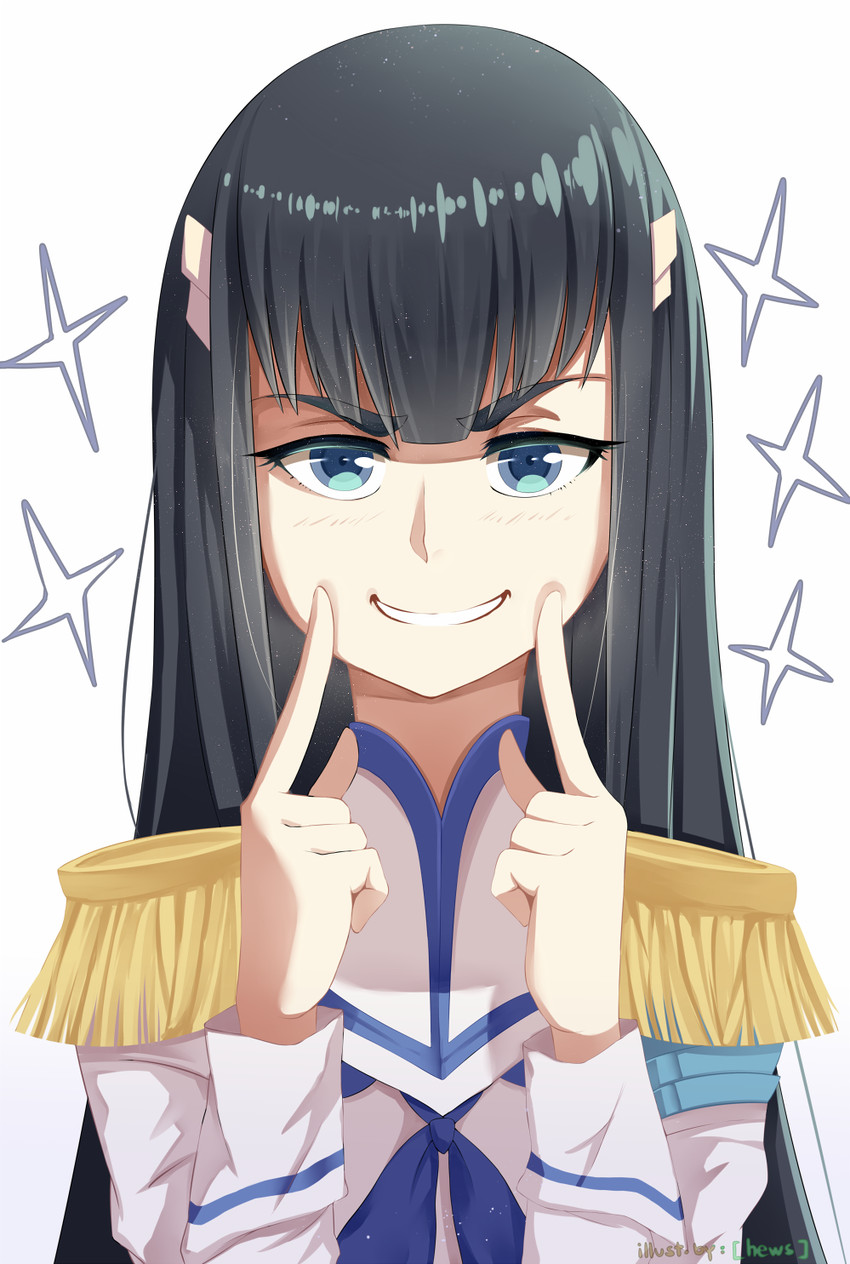 kiryuuin satsuki and junketsu (kill la kill) drawn by hews