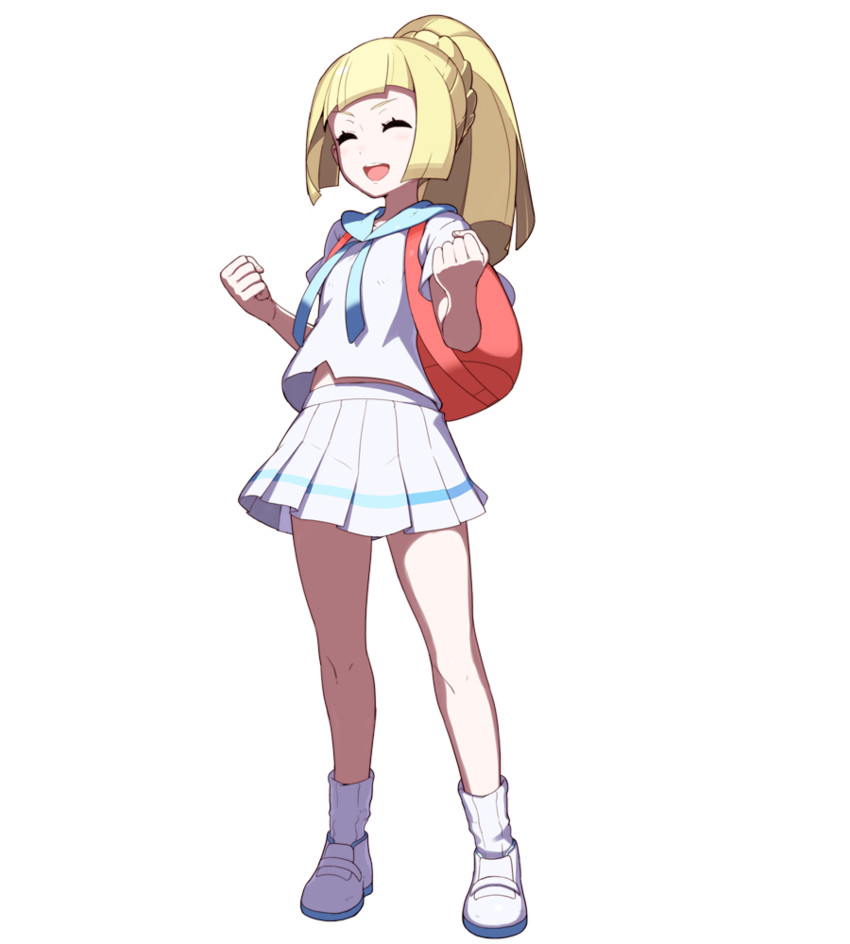 lillie (pokemon and 1 more) drawn by tonami_kanji