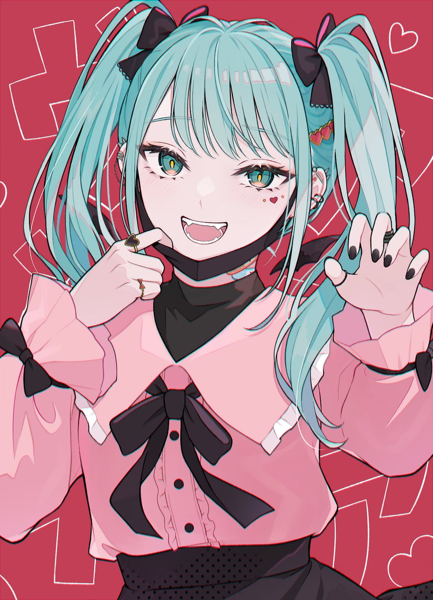 hatsune miku (vocaloid and 1 more) drawn by smtknitoha