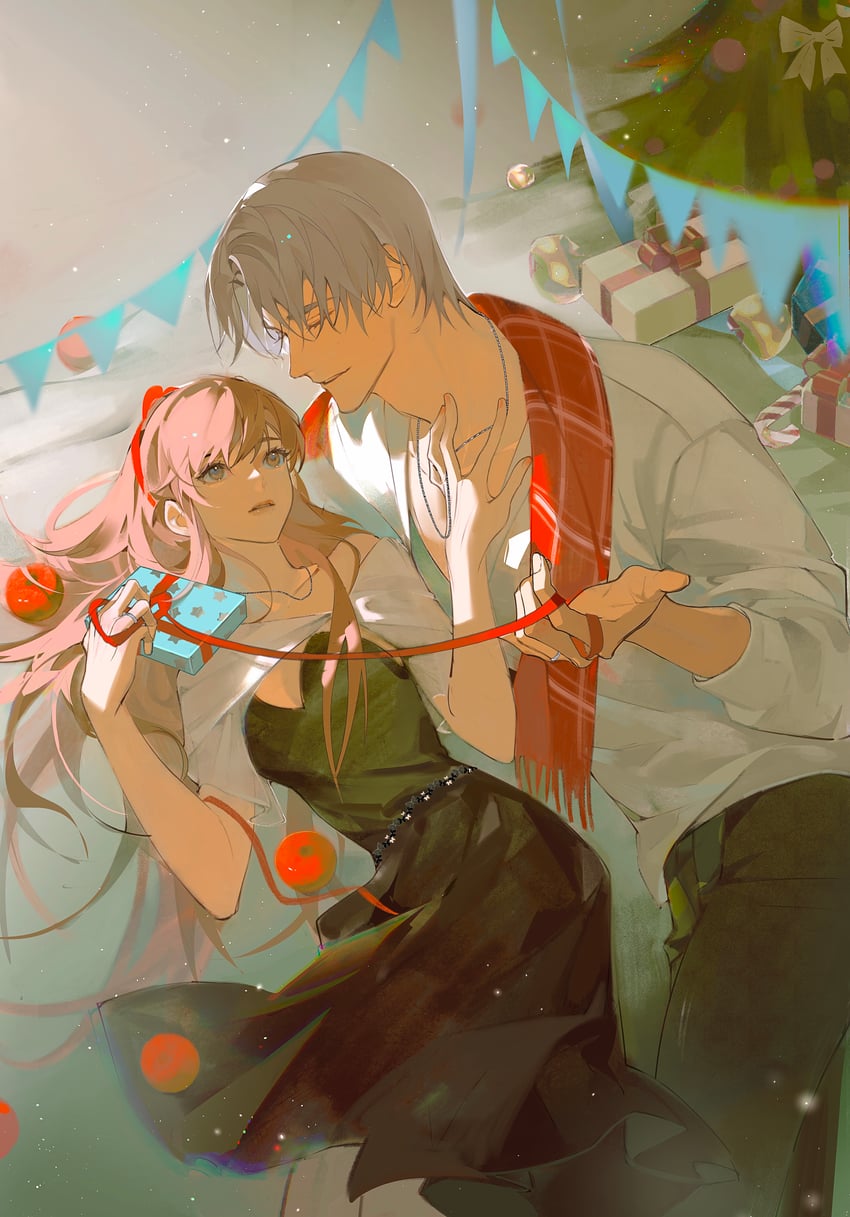 protagonist and charlie su (light and night love) drawn by denpa0304