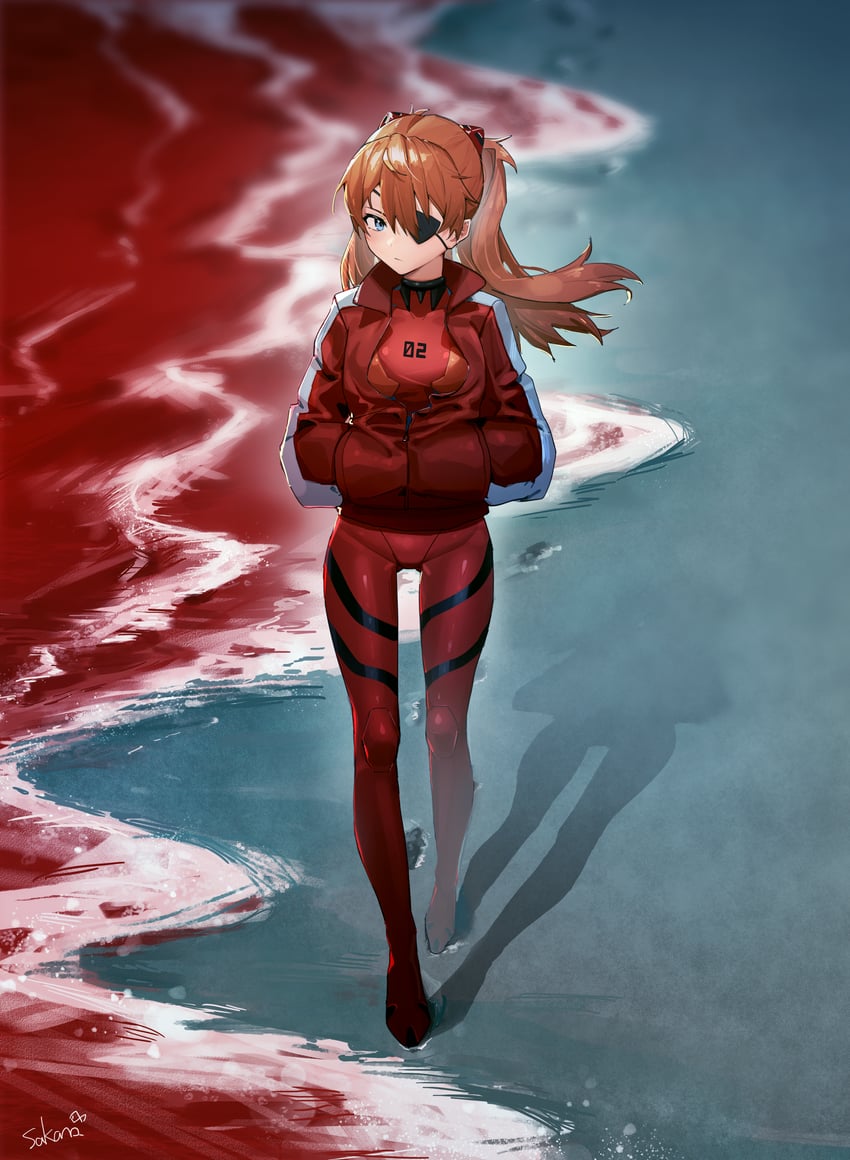 souryuu asuka langley (neon genesis evangelion and 1 more) drawn by shancha_yu