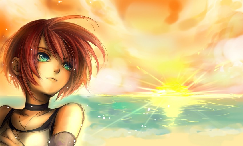 kairi (kingdom hearts and 1 more) drawn by kazari_tayu