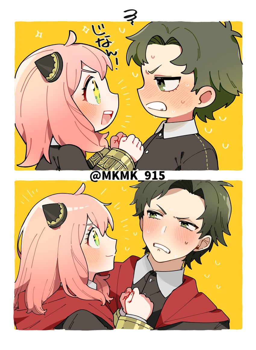 anya and damian desmond (spy x family) drawn by nanaki_(mkmk_915)