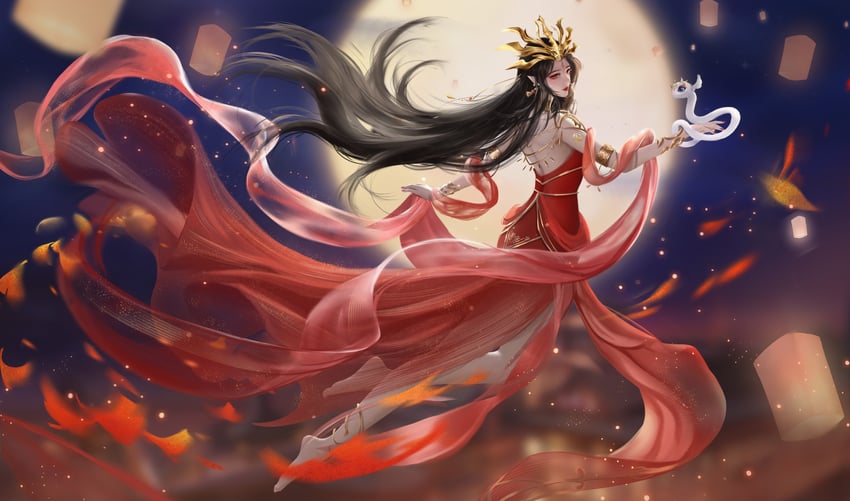 cai lin (doupo cangqiong) drawn by a_da_jintian_nuli_huahua_liao_ma