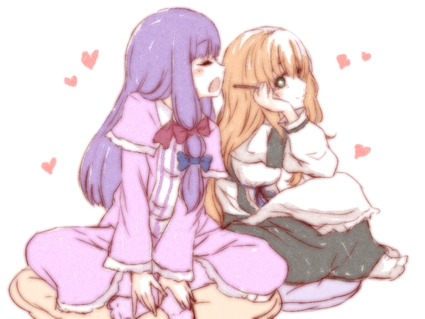 kirisame marisa, patchouli knowledge, mars, and taisa (touhou and 1 more) drawn by marine_(46586031)