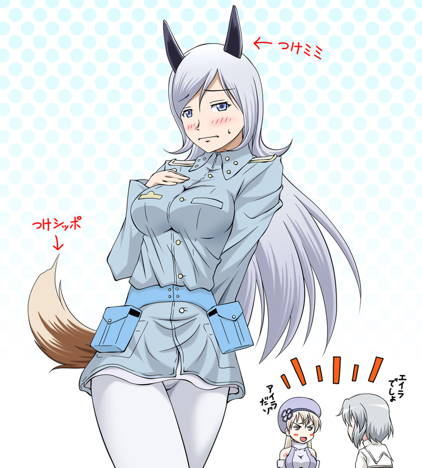 sanya v. litvyak, eila ilmatar juutilainen, and aila jyrkiainen (gundam and 3 more) drawn by hiro_yoshinaka