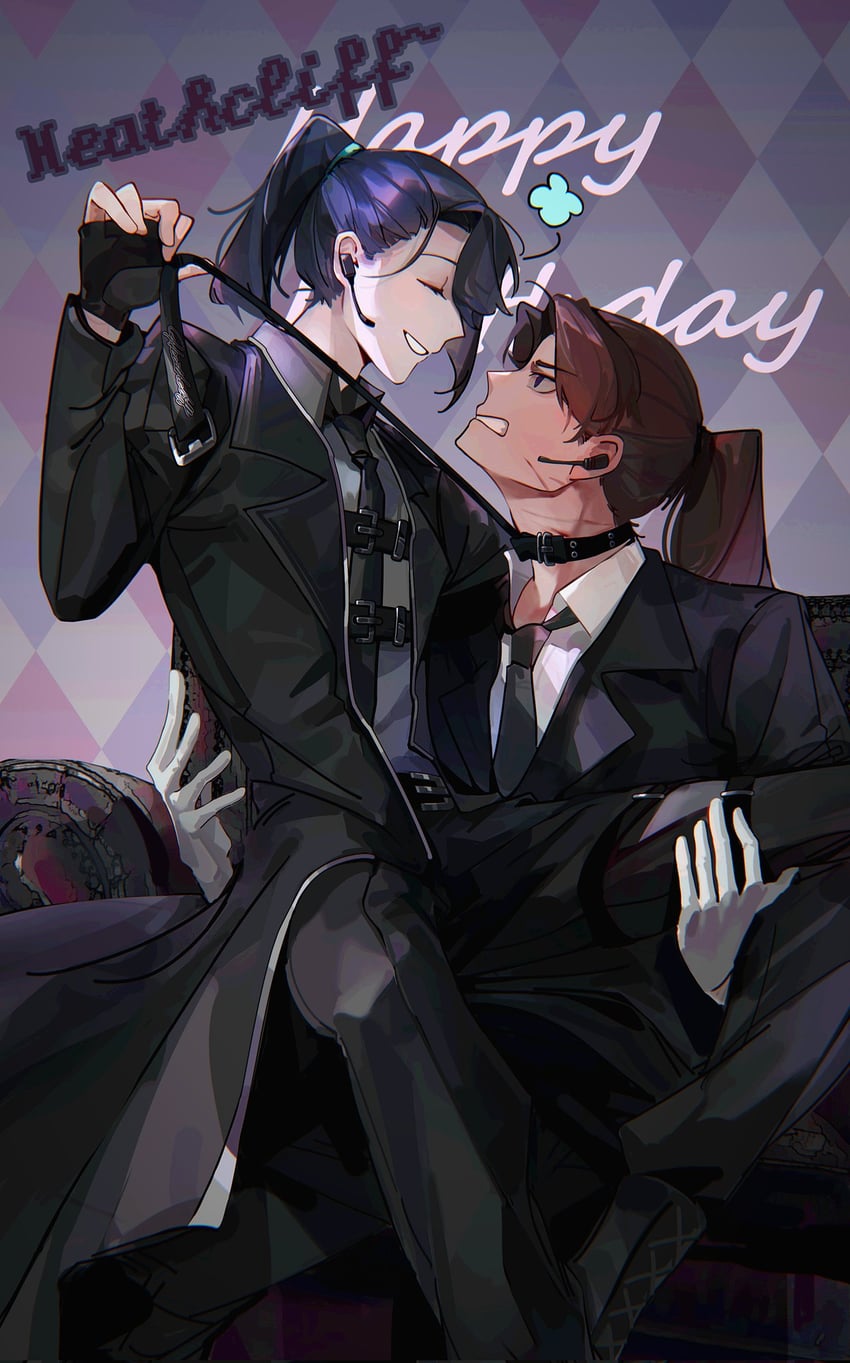 hong lu and heathcliff (project moon and 1 more) drawn by tiinasai