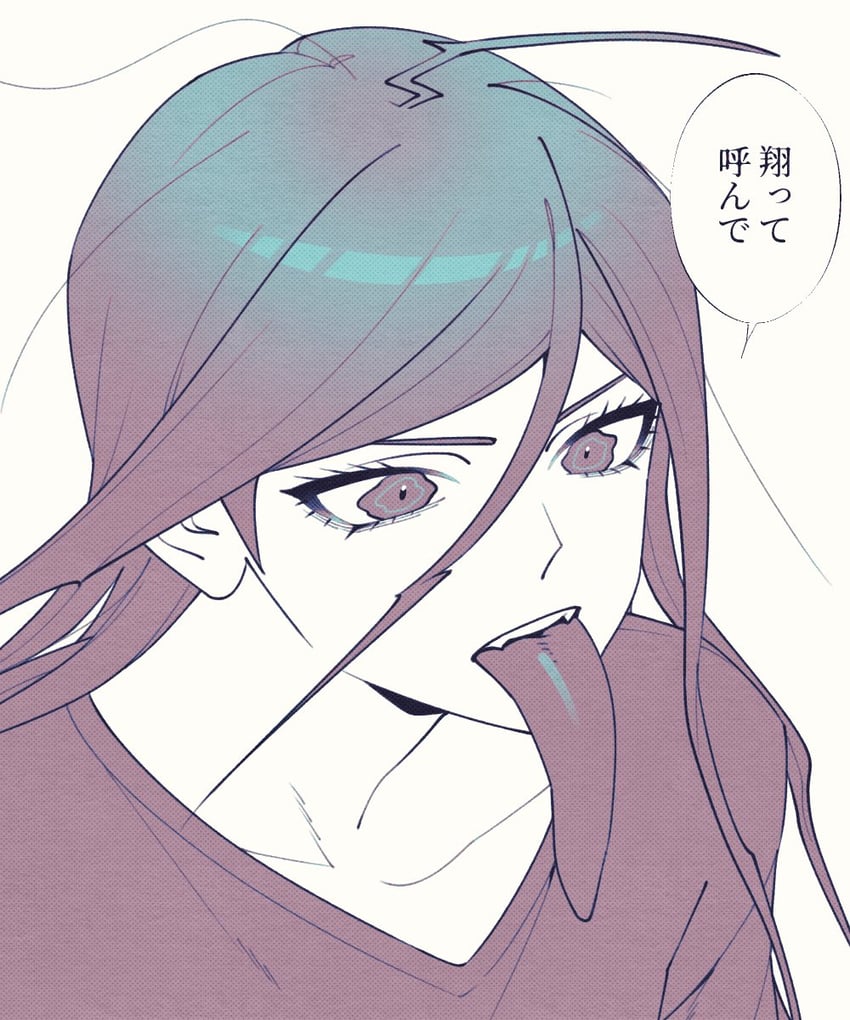 fukawa toko and genocider shou (danganronpa and 1 more) drawn by ling_yun_(amadare0803)
