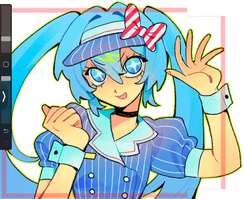 hatsune miku (vocaloid and 1 more) drawn by namw67