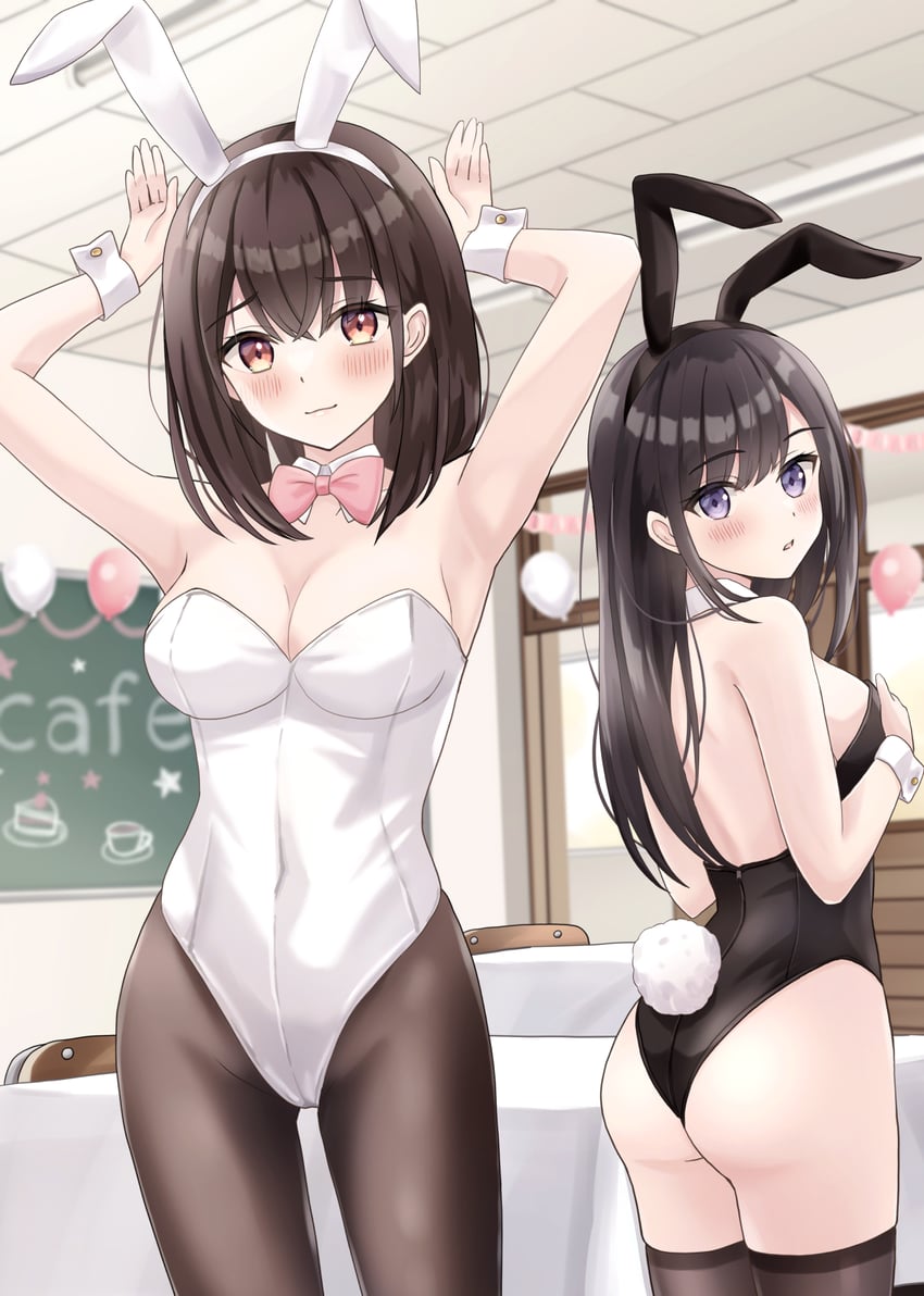 harumiya saki and fuyuno tsubaki (original) drawn by yukimaru217