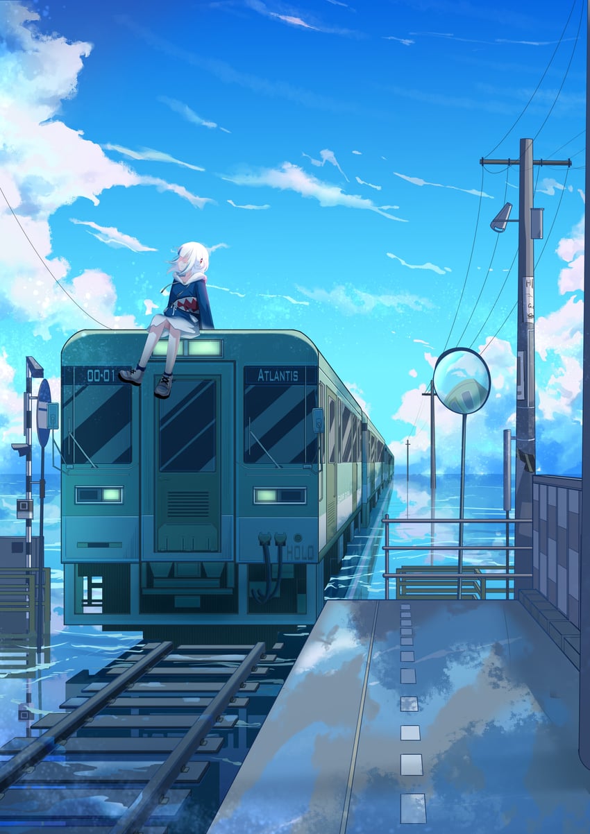 gawr gura (hololive and 1 more) drawn by rimudoya