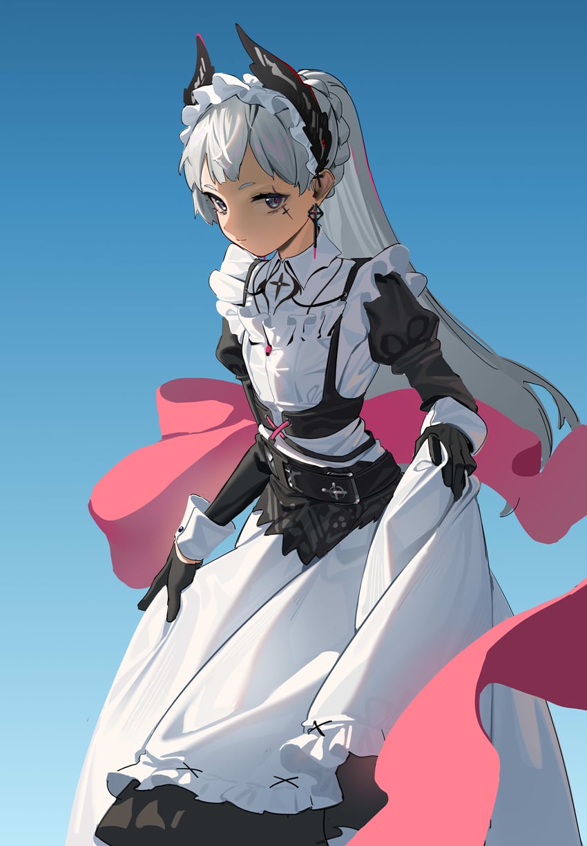 irene (arknights and 1 more) drawn by doufu_(pixiv9093484)