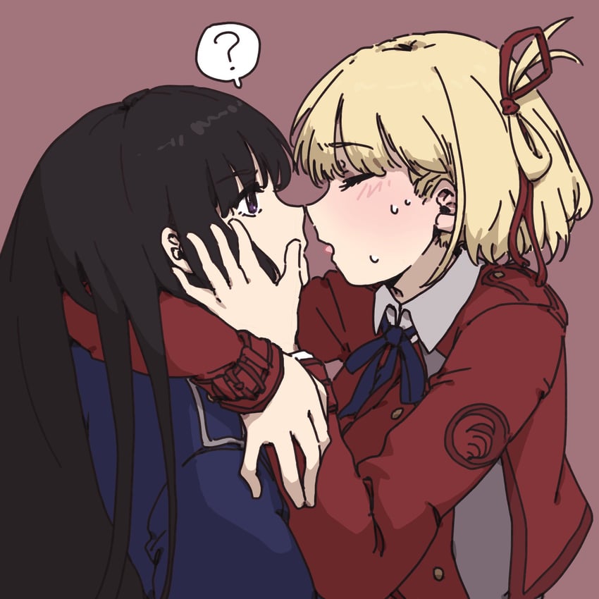 nishikigi chisato and inoue takina (lycoris recoil) drawn by daimyo0208