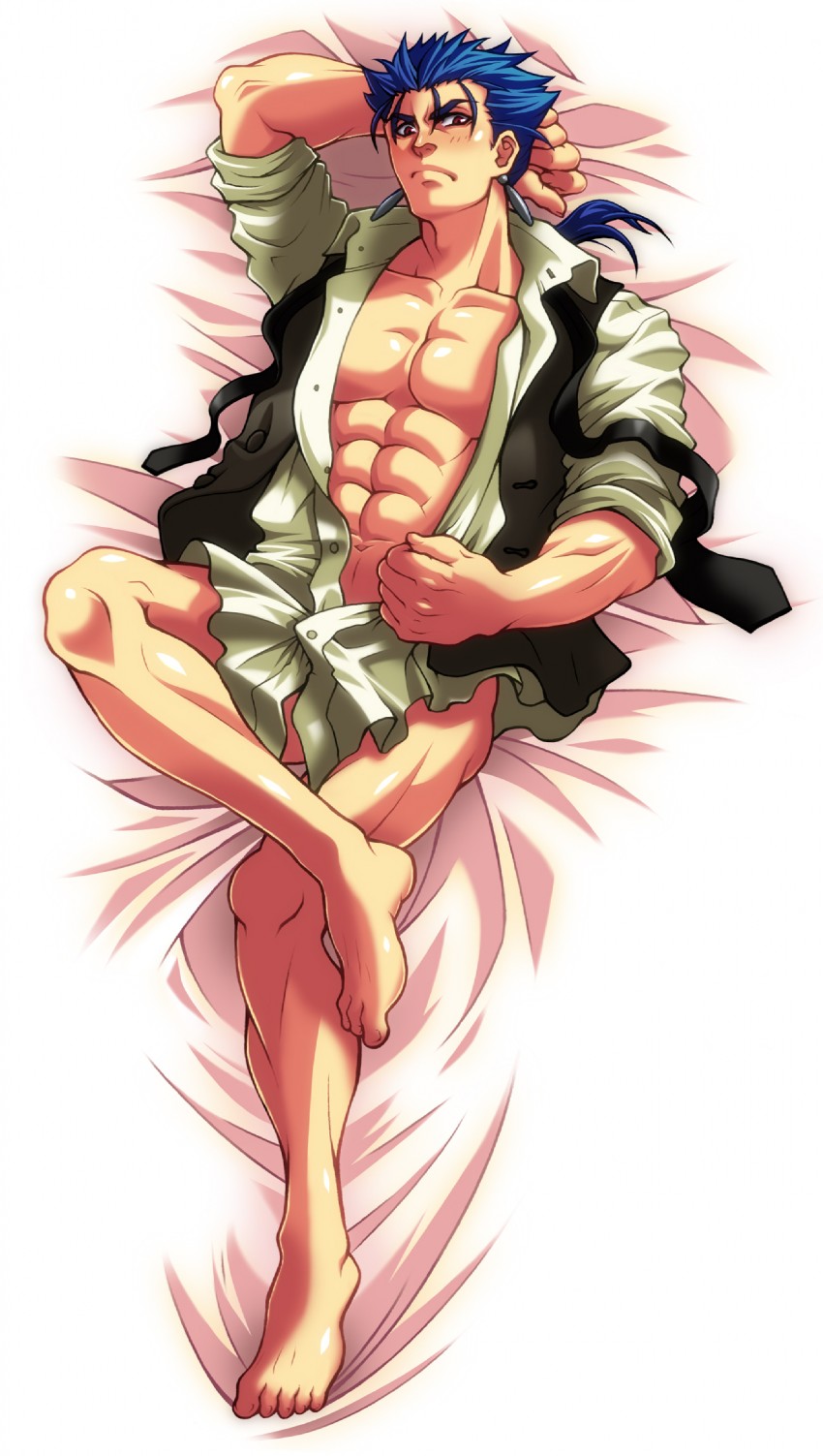 cu chulainn (fate and 1 more) drawn by masurao_bc