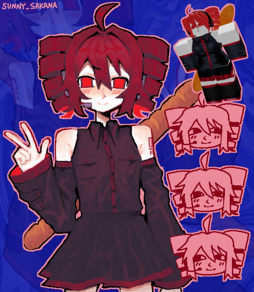 kasane teto (utau and 1 more) drawn by sunny_sakana