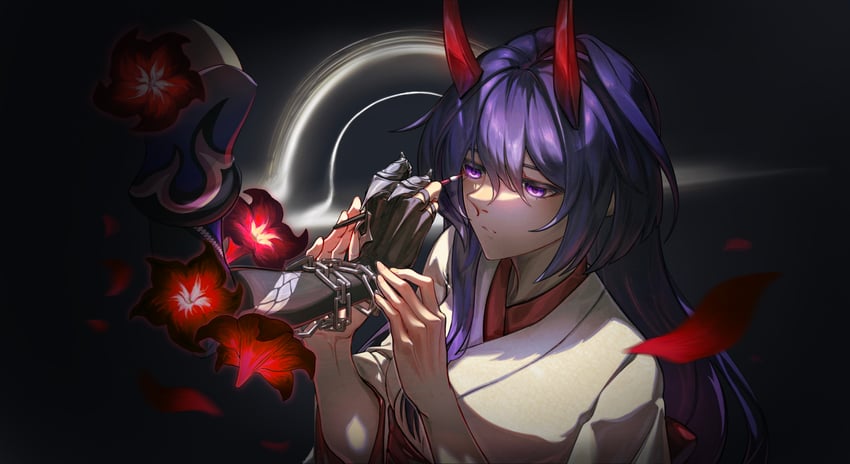 acheron (honkai and 1 more) drawn by zhong_er_bing