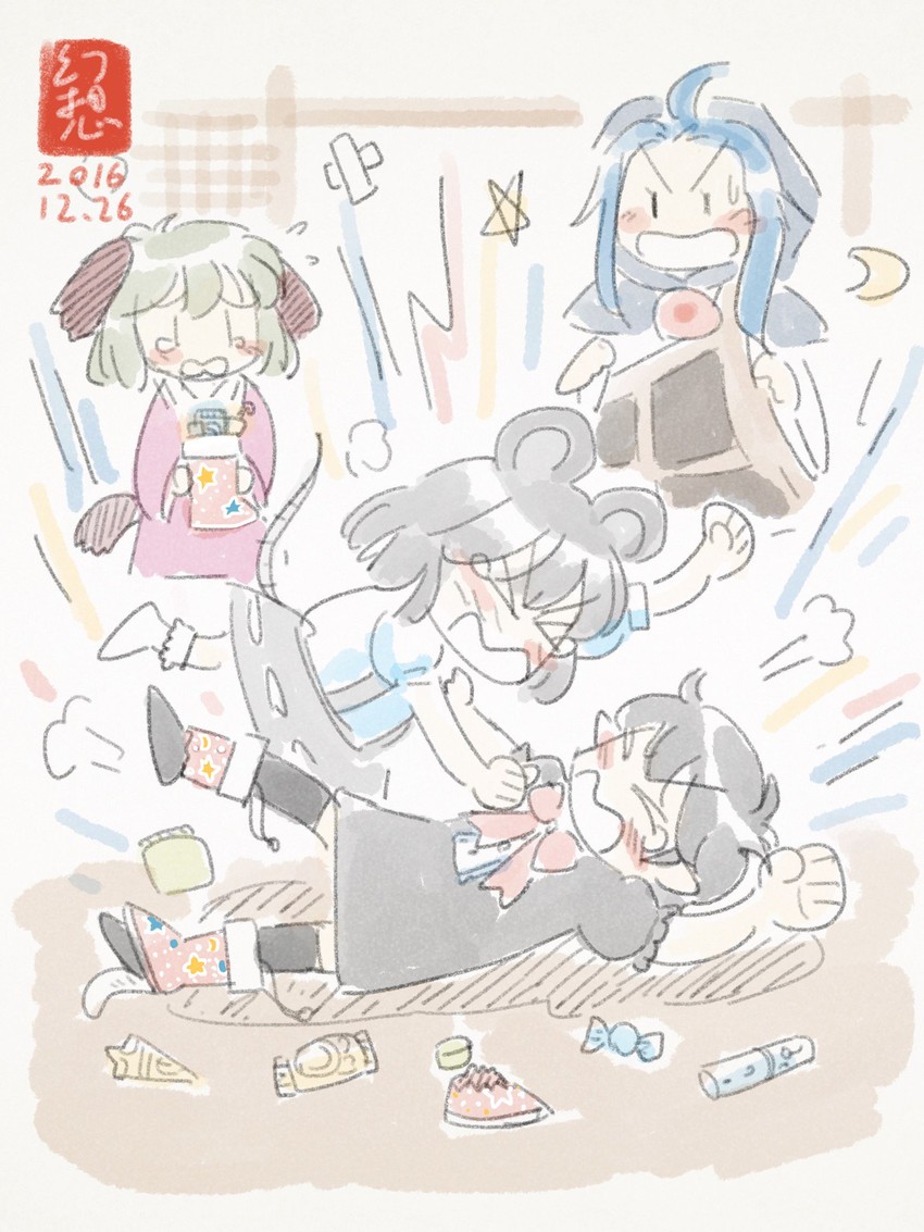 nazrin, houjuu nue, kumoi ichirin, and kasodani kyouko (touhou) drawn by gensoukoumuten