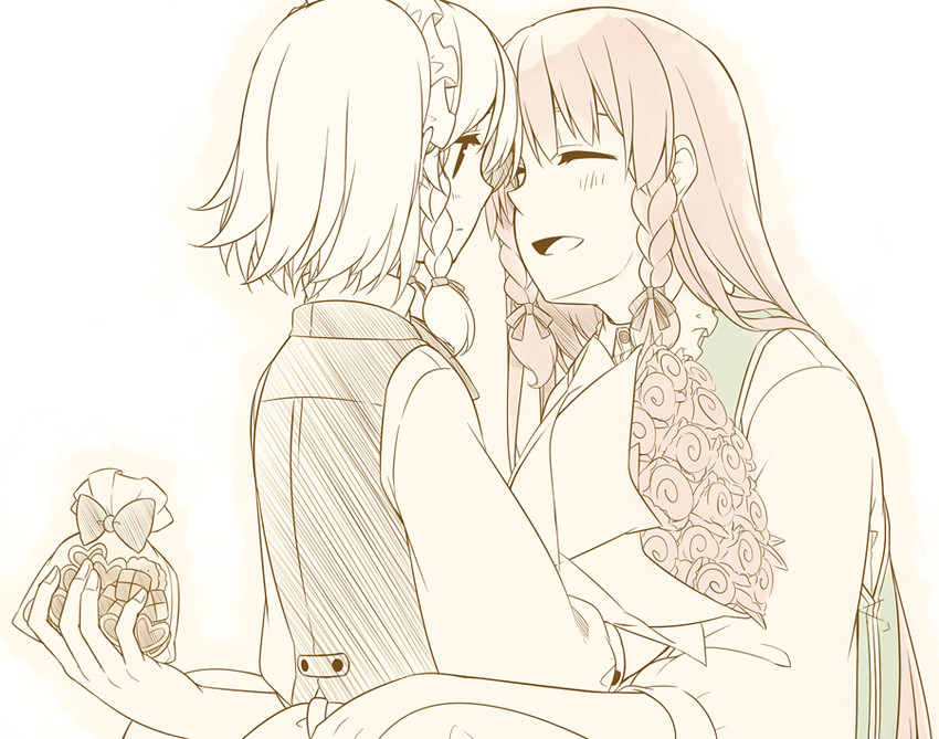 izayoi sakuya and hong meiling (touhou) drawn by sakuraba_yuuki
