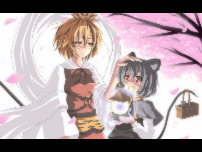 nazrin and toramaru shou (touhou) drawn by emu_ichigo
