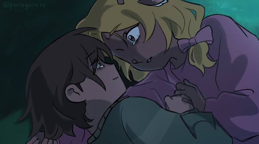 kris and noelle holiday (alien stage and 1 more) drawn by paragonesz