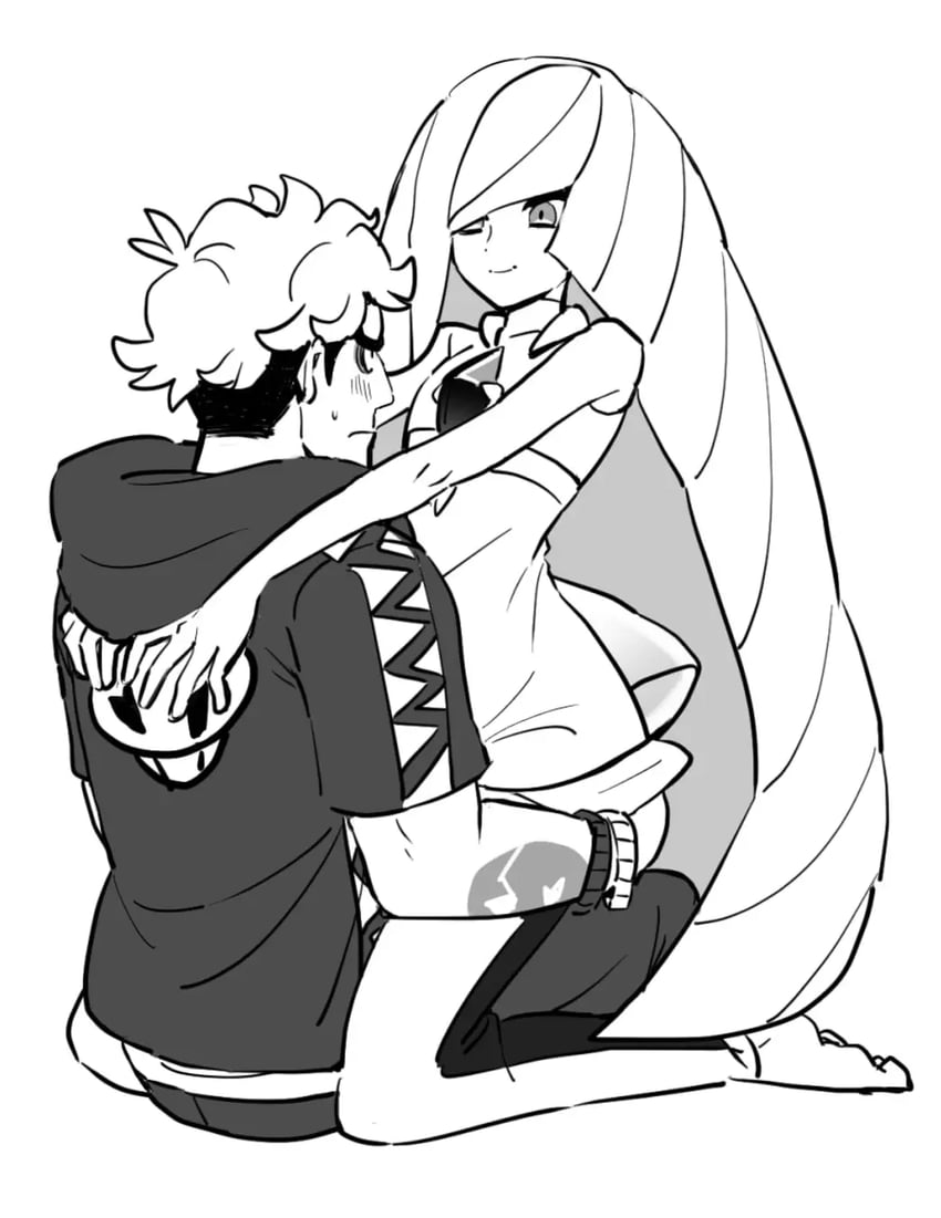 lusamine and guzma (pokemon and 1 more) drawn by dede_(qwea_00000)