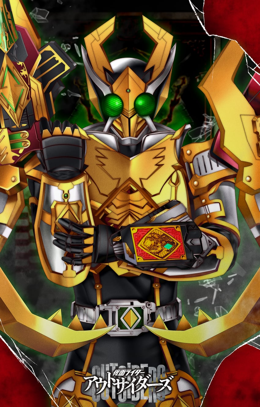 kamen rider garren (kamen rider and 2 more) drawn by reiei_8