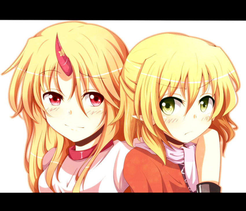 mizuhashi parsee and hoshiguma yuugi (touhou) drawn by chata_maru_(irori_sabou)
