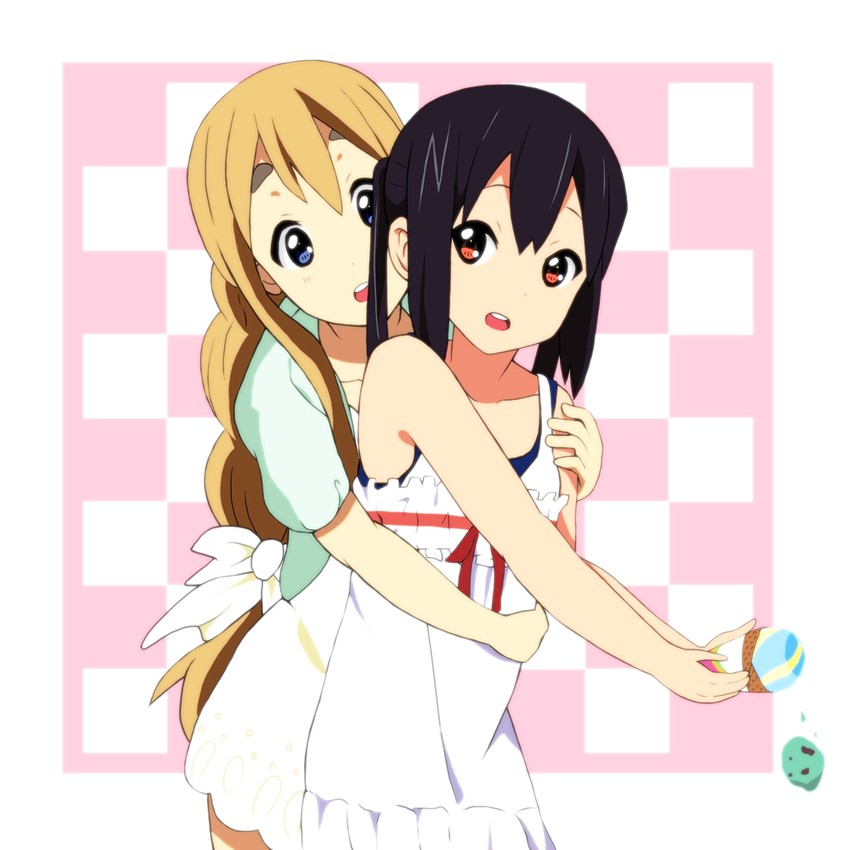 nakano azusa and kotobuki tsumugi (k-on!) drawn by kaiman