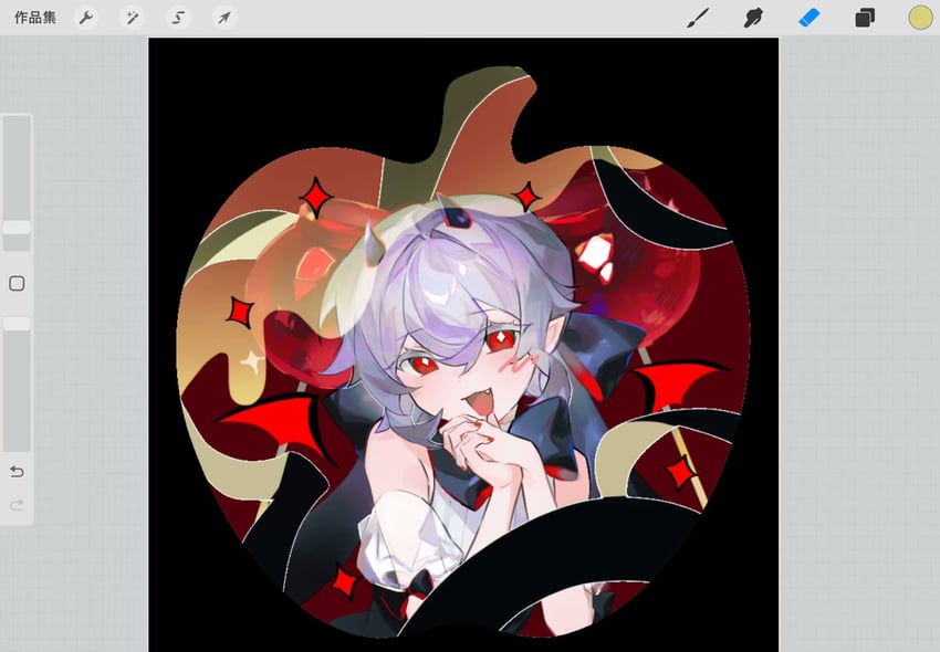 candy apple cookie (cookie run and 1 more) drawn by fructoseies