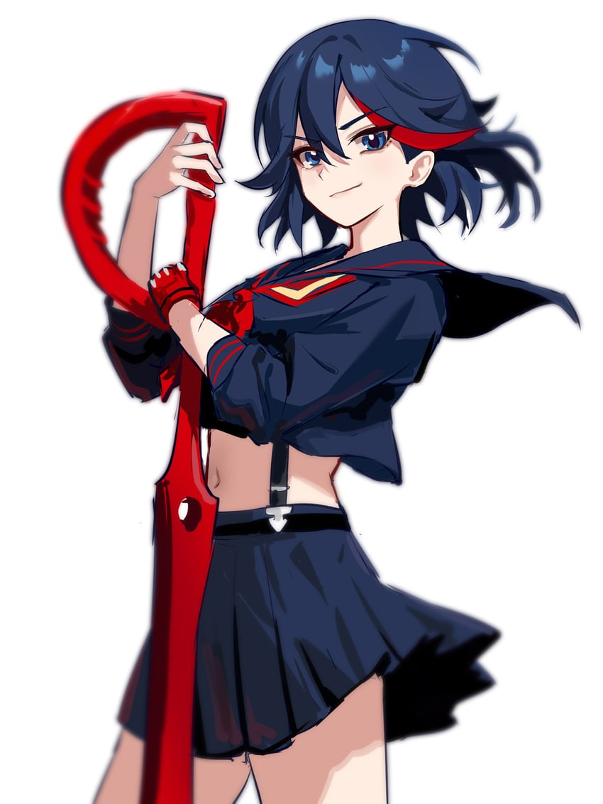 matoi ryuuko and senketsu (kill la kill) drawn by amamiyayk