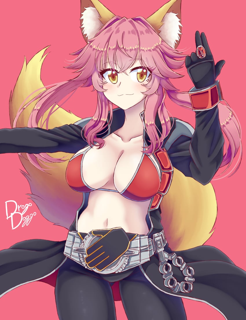 tamamo and tamamo no mae (fate and 4 more) drawn by drogo_doggo