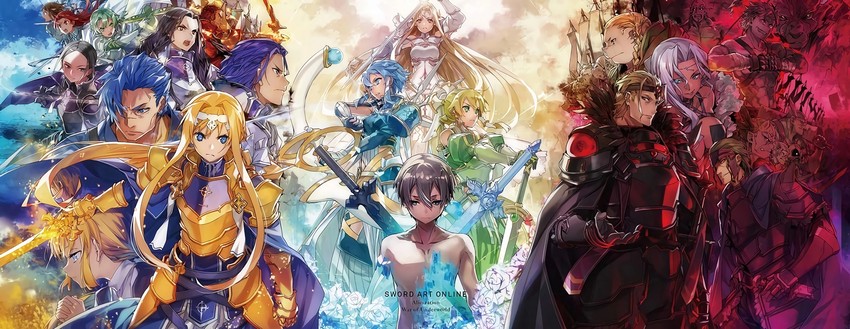 asuna, kirito, sinon, leafa, alice zuberg, and 13 more (sword art online and 2 more) drawn by bunbun