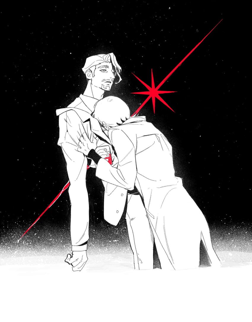challia bull and xavier olivette (gundam and 1 more) drawn by oooooons