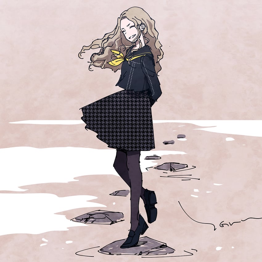 konishi saki (persona and 1 more) drawn by haruhashi