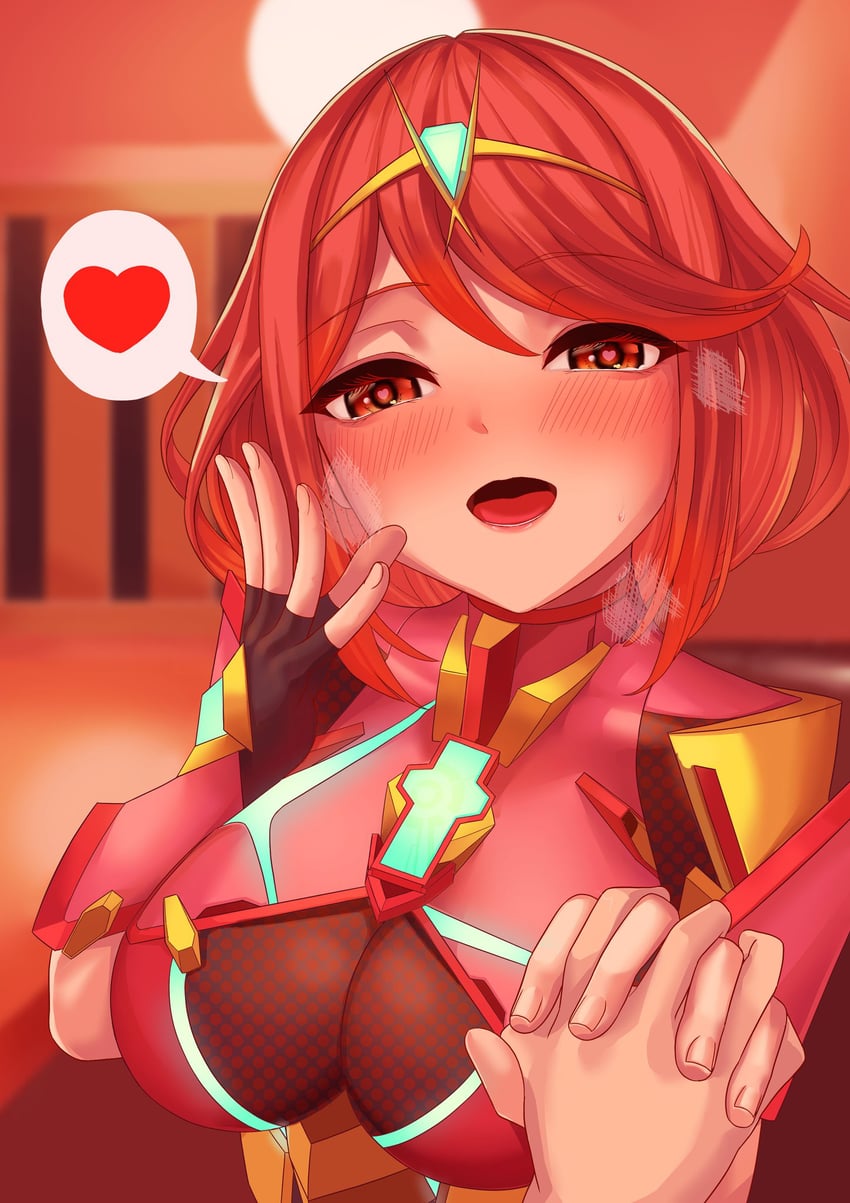 pyra (xenoblade chronicles and 1 more) drawn by white-paka